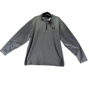Under Armour Shirt Mens 3XL Gray ColdGear 1/4 Zip Pullover Sweatshirt